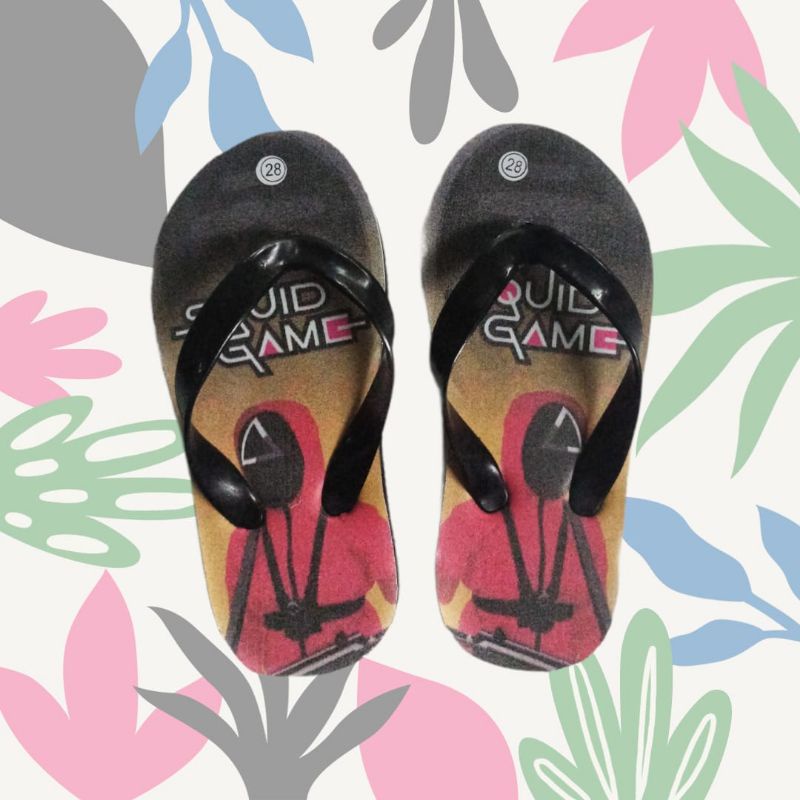 Sandal anak jepit motif - sandal game - sandal jepit game- sendal jepit anak