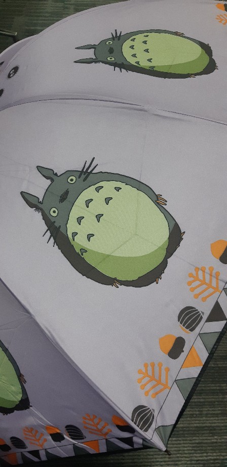 Tepbrella Payung Lipat 3 Mangkok Nagoya Totoro Kawaii