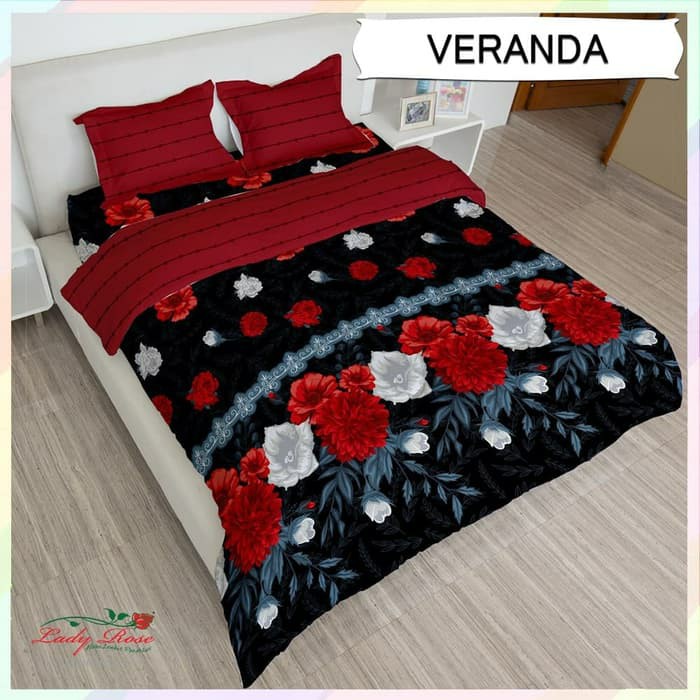Sprei Lady Rose Bantal 4 180x200 T20 Motif Hindia Shinta Luxio Shinta Chiqa Sp180b4ldr Sleepwell