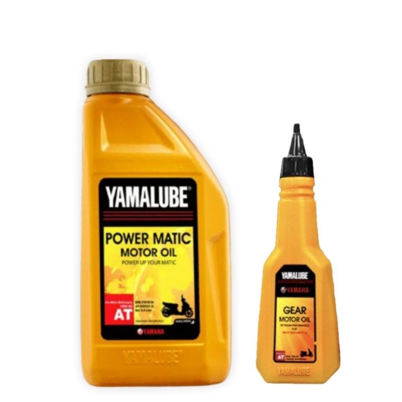 PAKET OLI YAMALUBE POWER MATIC 10W-40 0.8L + OLI GEAR YAMALUBE  140 ML, 100% ORIGINAL