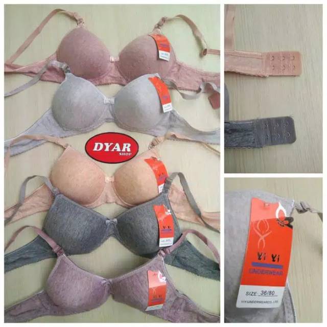 YIYI BRA BH WANITA MURAH BUSA TIPIS PUSH UP BRA IMPORT MURAH TANPA KAWAT TERMURAH GROSIR