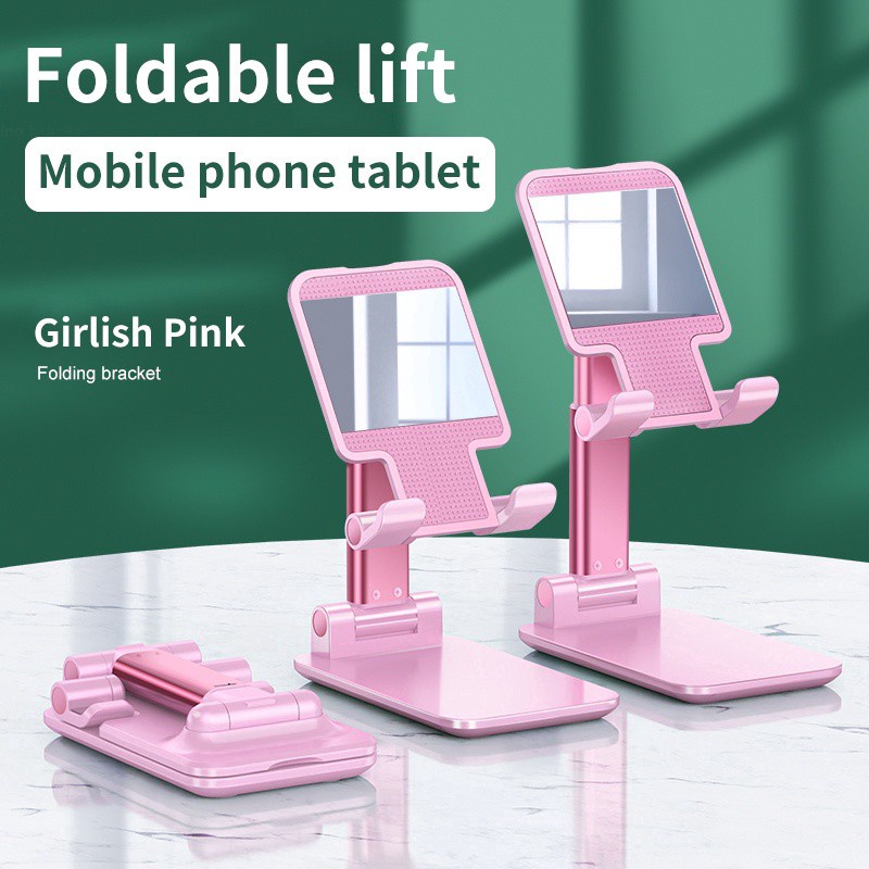 【Beli dua diskon 20%】 GOOJODOQ Folding Dekstop Phone Stand Mini Universal Adjustable Phone Holder