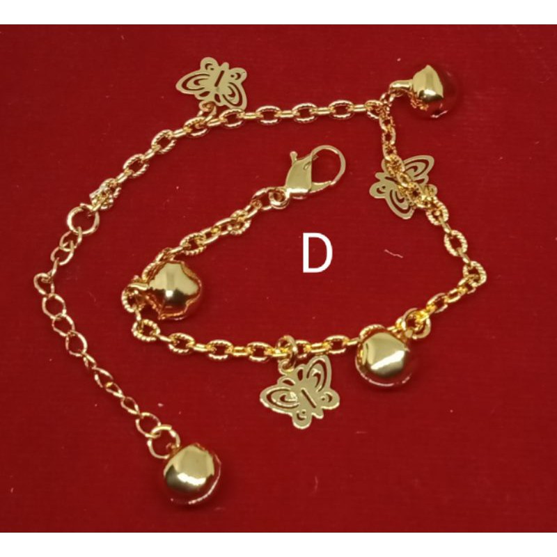 PP01. Gelang xuping wanita lapis emas gelang kaki