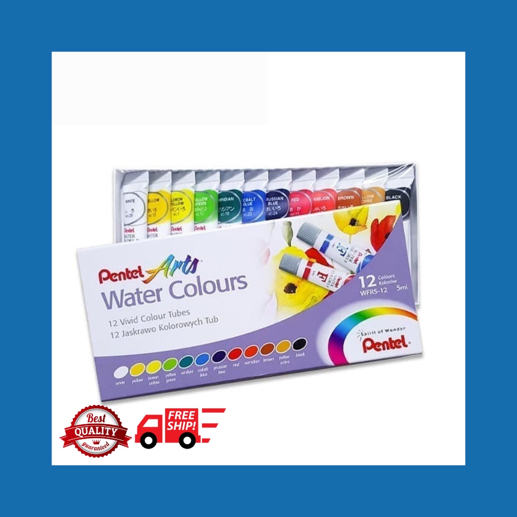 

Pentel Water Color 12 Colors Set AM-WFRS-12