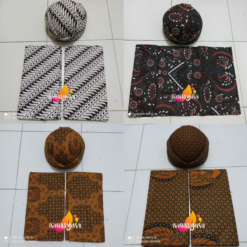 Set Jarik Blangkon (Jarik Cewek + Jarik Cowok + Blangkon)