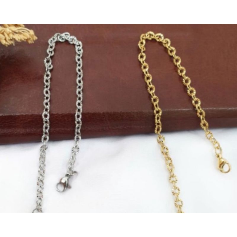 GELANG TANGAN RANTAI GELANG NORI WANITA GELANG TITANIUM IMPORT