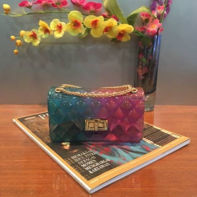 Tas Jelly Rainbow Tas Selempang Tas Batam Import Murah