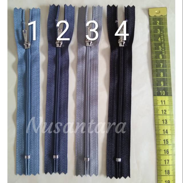 Resleting /Risleting /Zipper YKK 6 / 15cm satuan grey series