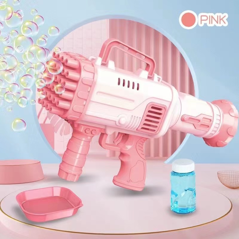 [tma] 32 Lubang Automatic Bubble Gun/ Pistol Tembak Bubble Gelembung Jumbo Automatic / Mainan Tembak Gelembung Busa Jumbo