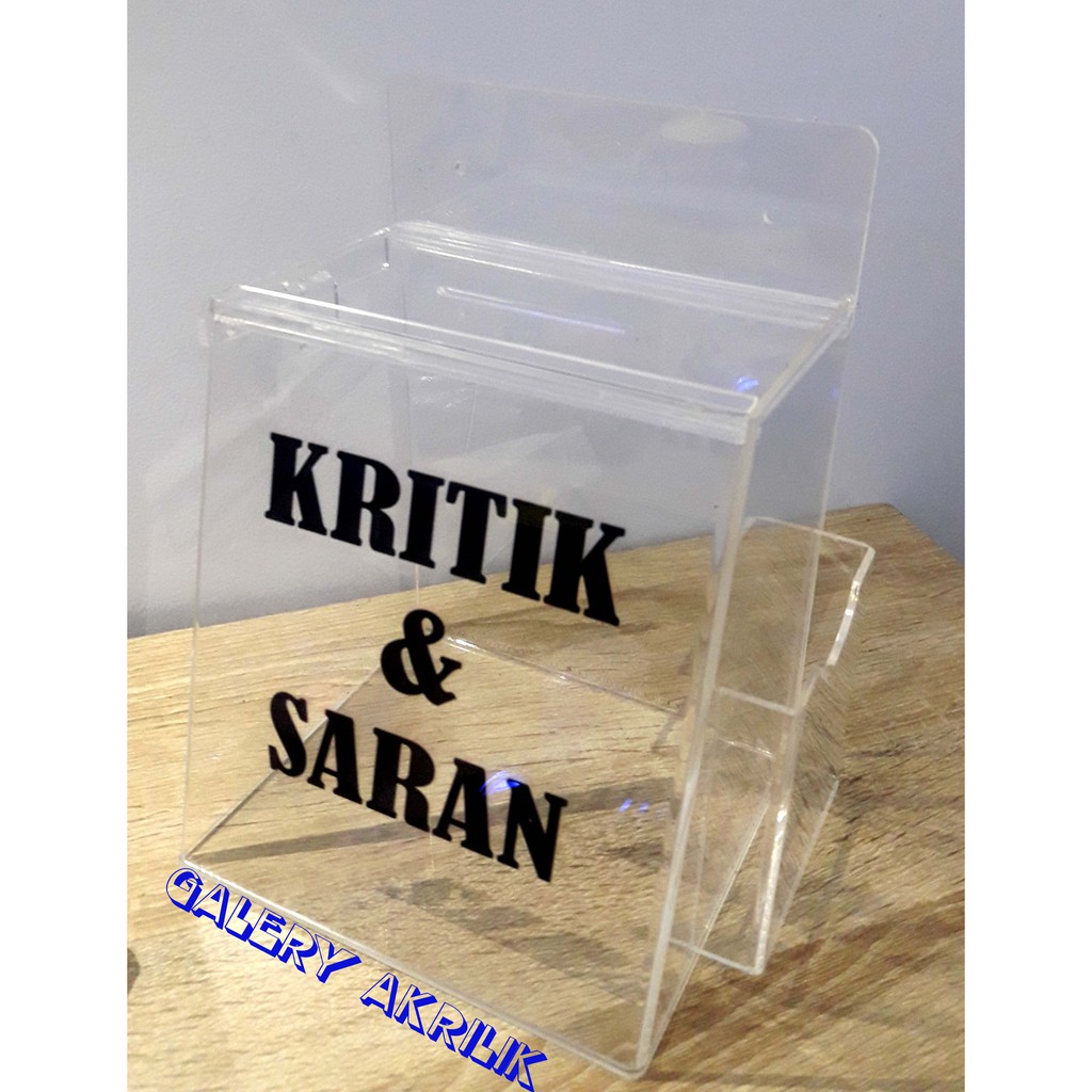 Acrylic kotak,Akrilik kotak saran/kritik&saran