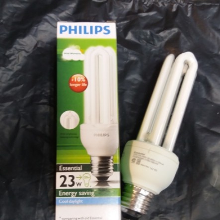 Philips Essential 23Watt Putih/ Kuning (sudah termasuk Bubble Wrap)