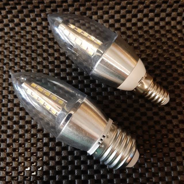 LED Lilin 5 Watt E14 atau E27 Bohlam  Lampu  Hias  Shopee 