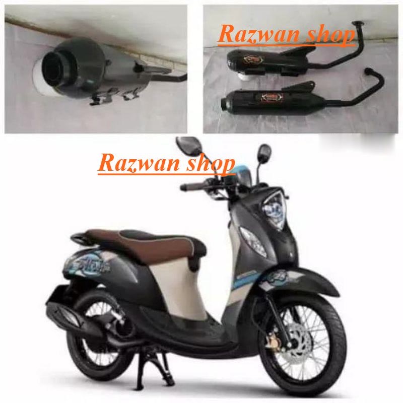 knalpot racing bobokan model standar yamaha Fino FI 125 mberrr