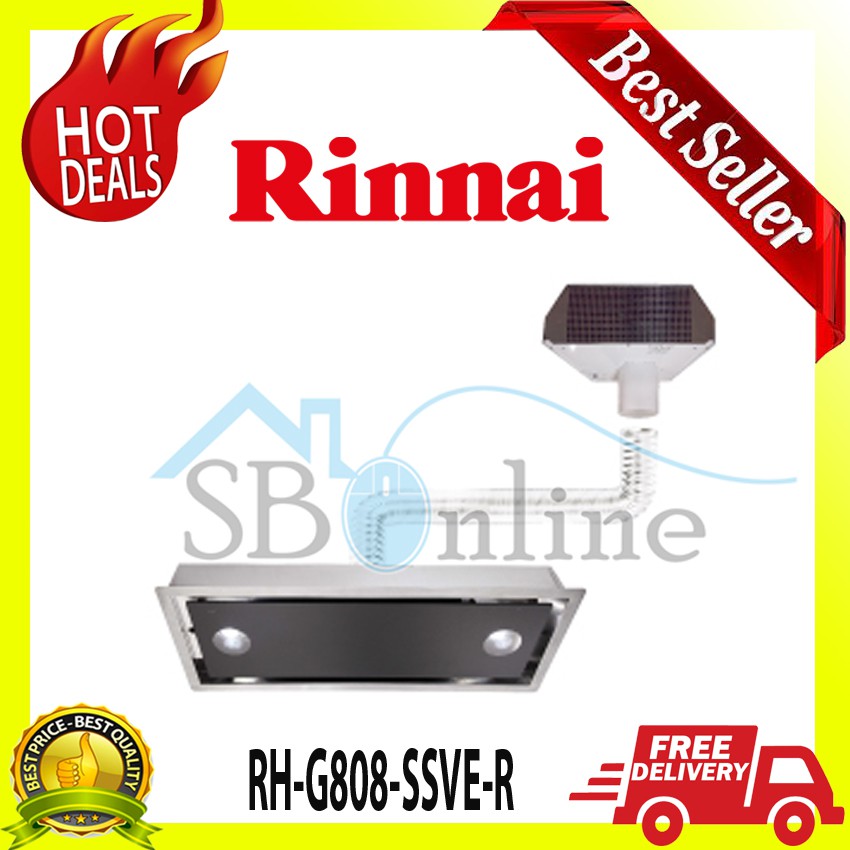 Rinnai Cooker Hood Split Chimney RH-G808-SSVE-R