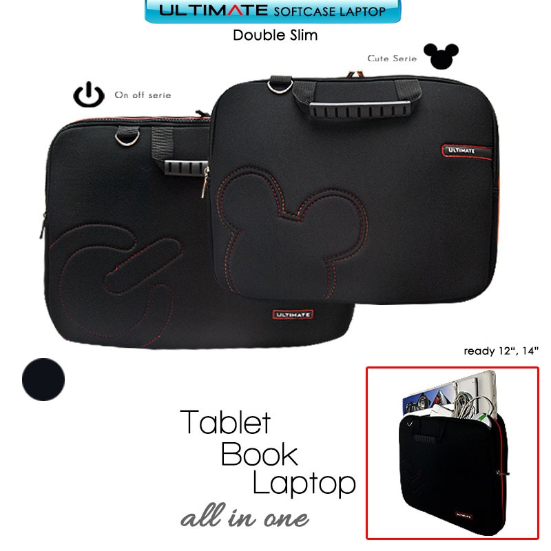 TAS LAPTOP PRIA DAN WANITA SOFTCASE SLIM 12' DAN 14&quot;