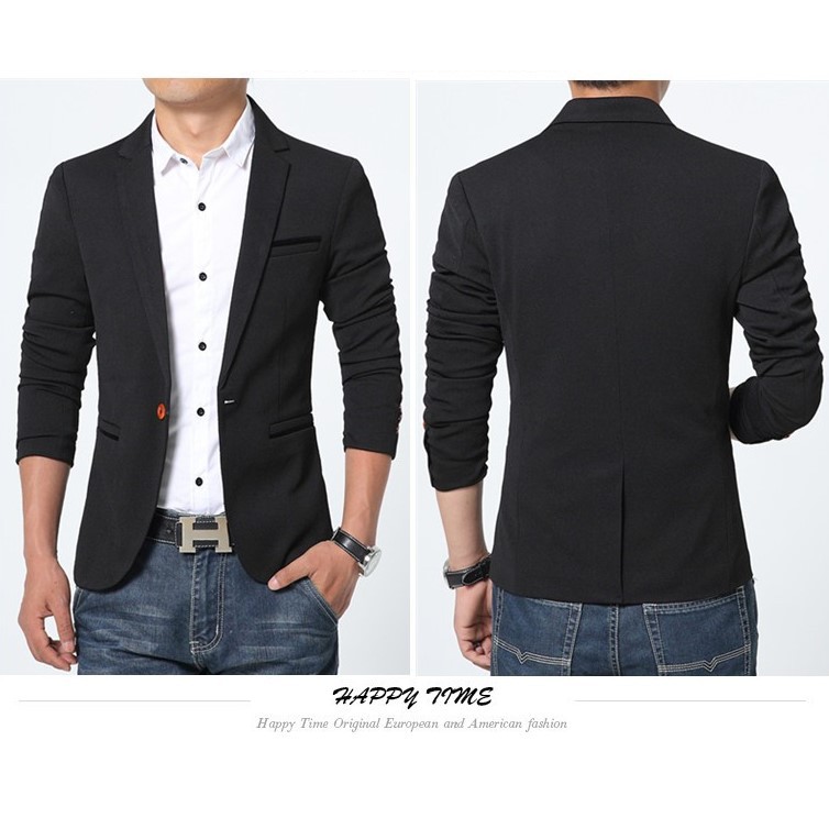 JAS FORMAL / JAS NIKAH PRIA MODERN CASUAL BLACK SLIMFIT STYLE NIKAYU HIGH TWIST