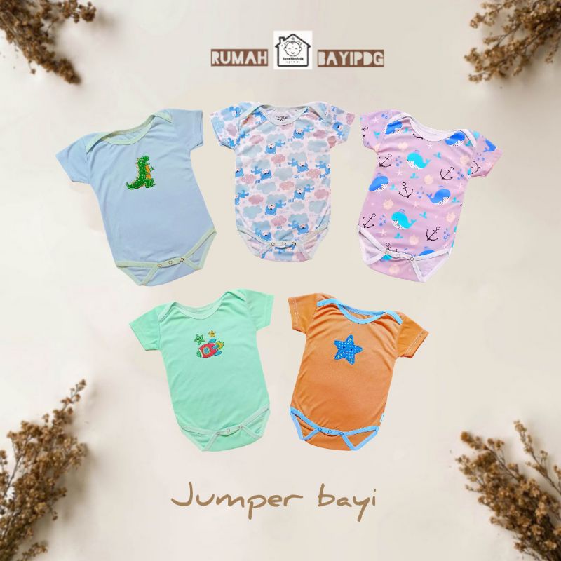 jumper bayi flower cart's baby boy size 6 month bb 5.7 sampai 7.5 kg / rumahbayipdg