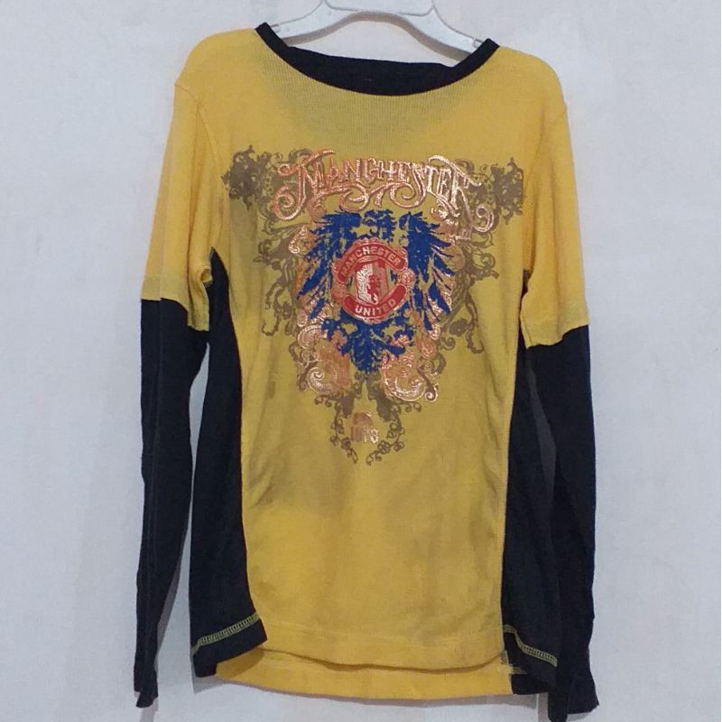 Tee LS Nike X Manchester united Boys Kaos Baju Lengan Panjang Anak Laki