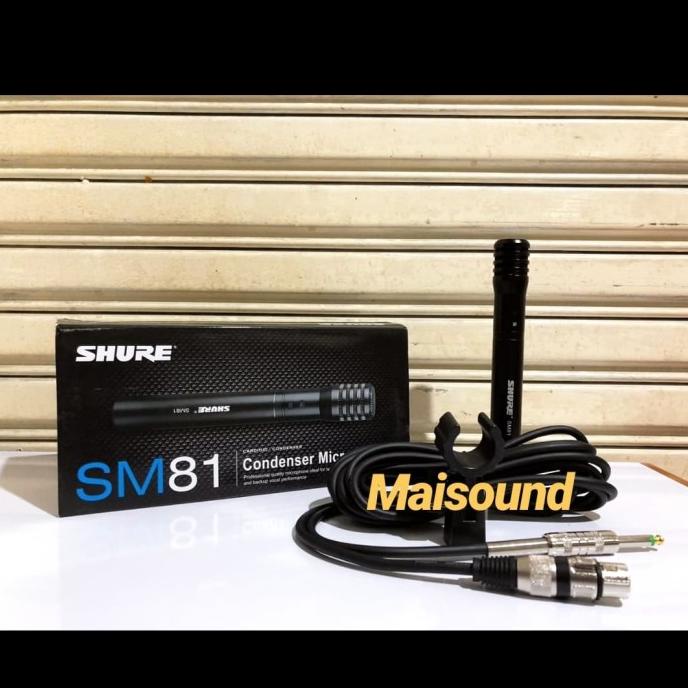 Mic Kabel Condensor Shure Sm81 Microphone Sm 81 Termurah