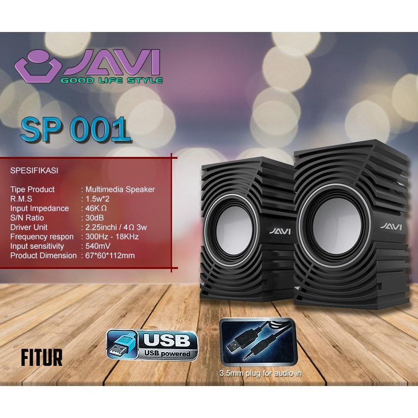 SPEAKER JAVI SP-001 - SPEAKER KOMPUTER JAVI