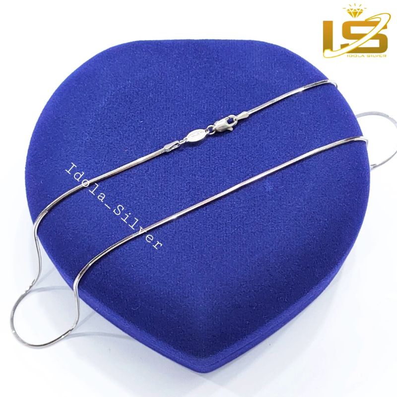 KALUNG PERAK ASLI WANITA PRIA SILVER 925 LAPIS EMAS MODEL CASSANDRA FLEXY - PERHIASAN PERAK ASLI