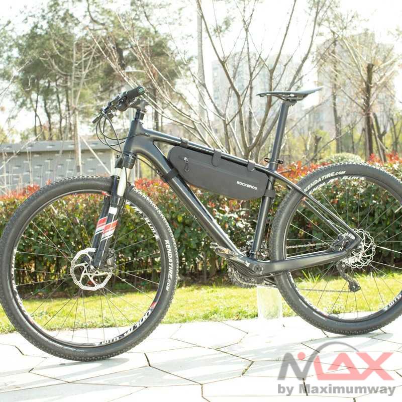 Rockbros Tas Sepeda Frame Segitiga Waterproof Bike Bag - AS-043 Warna Hitam