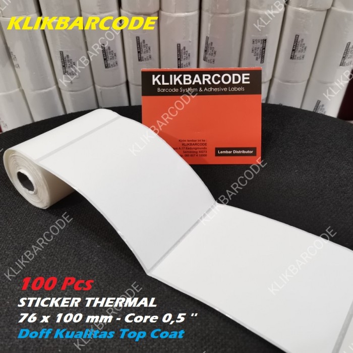 

MURAH Label Thermal 76x100 mm 76 x 100 core 0,5" 1/2 inch - 80x100 80mm-isi:100