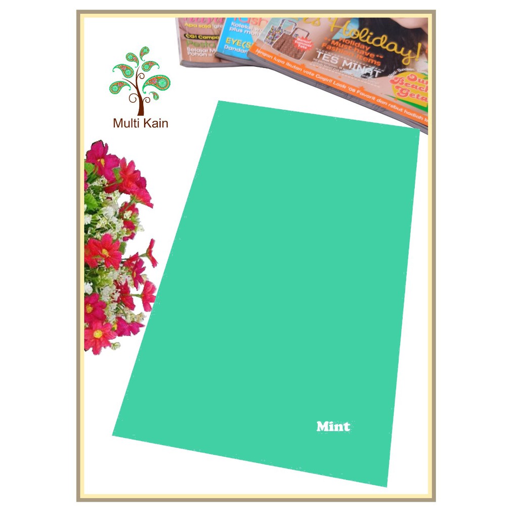 Bahan multi Kain Tile / Tille / Tule Polos Stretch / Spandex Tinggi 1,5 meter Grosir / Meteran-mint