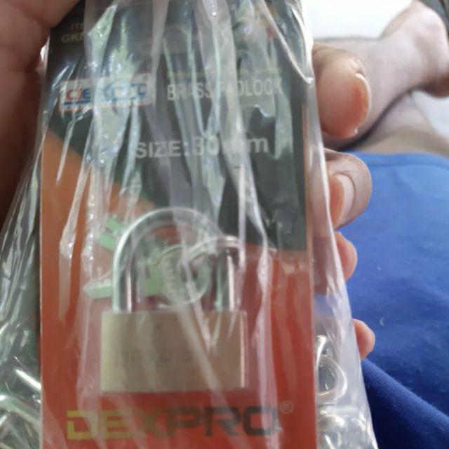 Gembok Kuning Ukuran 30mm Dexpro
