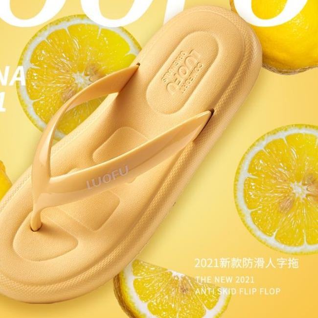 Sendal jepit wanita Luofu,sendal karet wanita,sendal jelly kekinian