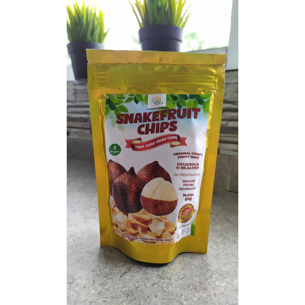 

SNAKEFRUIT CHIPS KERIPIK BUAH SALAK CEMILAN SEHAT - VEGAN FRUIT CHIPS