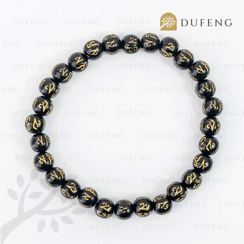 Dufeng - Gelang Mantra Tibetan Om Mani Padme Hum | Gelang Keberuntungan