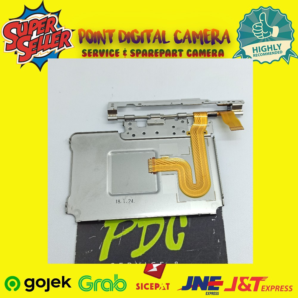 Flex lcd berikut cover besi engsel Canon eos M100 Second Original