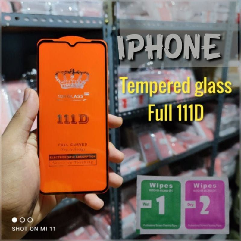 TG Full /Tempered Glass Full IPHONE Layar Non Packing