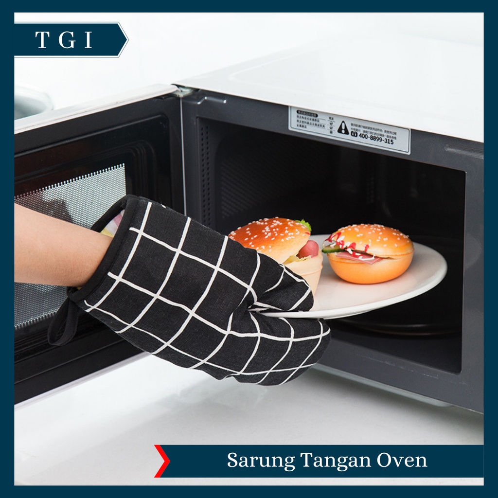 TGI - [1 PCS] SARUNG TANGAN MICROWAVE / SARUNG TANGAN MOTIF ANTI PANAS / GLOVES OVEN MICROWAVE