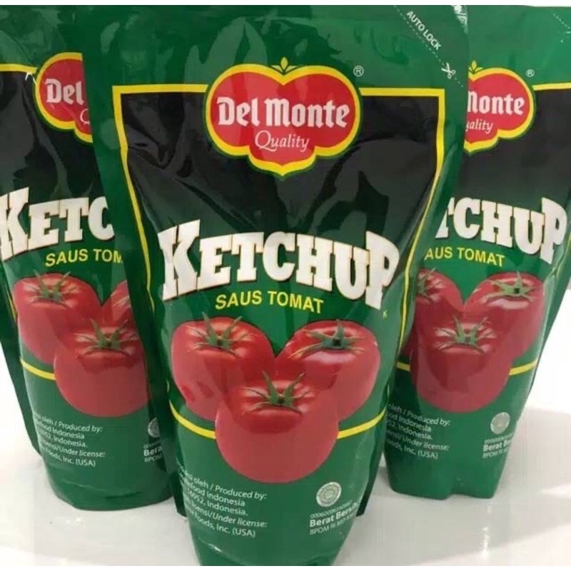 Del Monte Ketchup Pouch 1 kg Saus Tomat Delmonte