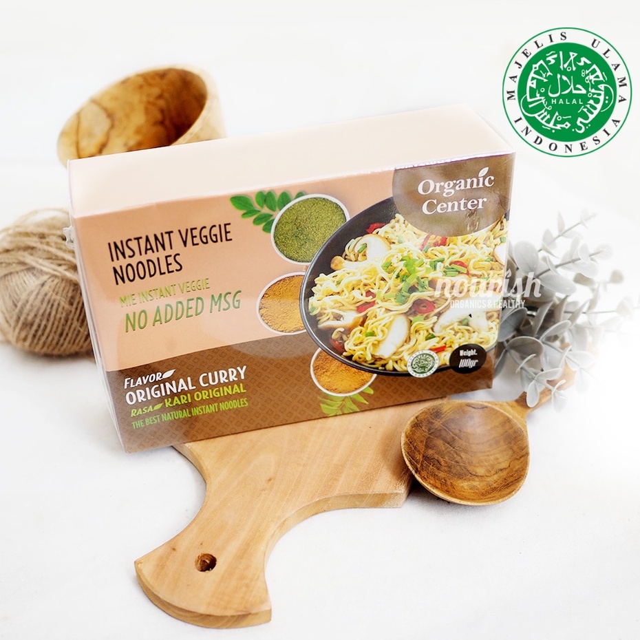 Organic Center, Mie Instant Curry 100 gr (NO MSG)