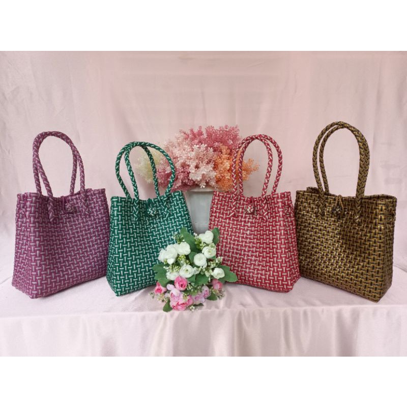TAS ANYAM / TAS ANYAM JALI LURIK CLASSIC SIZE S / TAS ANYAM PREMIUM / TAS ANYAM PREMIUM MURAH / TAS 