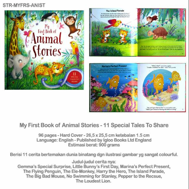 (STR-MYFRS-ANIST) My First Book of Animal Stories - 11 Special Tales To Share