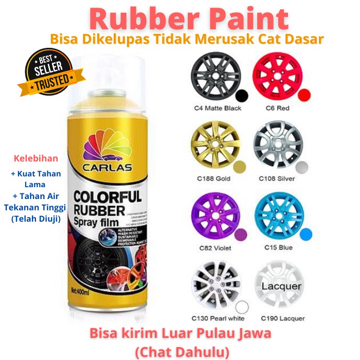 Carlas Rubber Paint 400ml CAT  VELG  Cat  Semprot CAT  