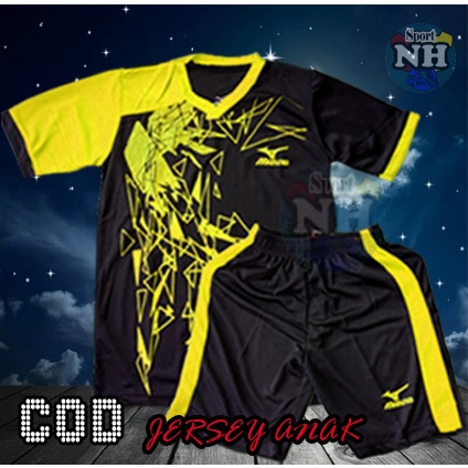 Baju Jersey Kaos Bola Futsal Anak Laki Laki Perempuan Terbaru