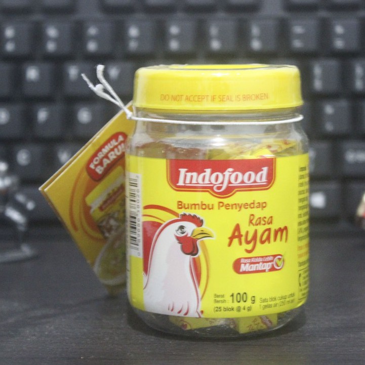 Indofood Bumbu Kaldu Ayam/sapi - Blok /bumbu Penyedap Rasa Kaldu Ayam Dan Rasa Sapi Blok Cube 100 Gr