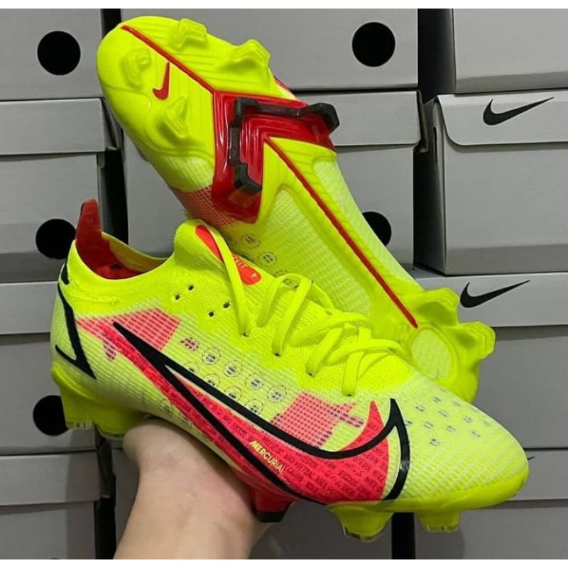 Sepatu Bola Nike Mercurial Vapor 14 Yellow Red