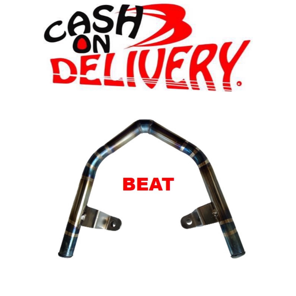 Behel Belakang Motor BEAT FI Two Tone Bahan Full Stainless - Blue