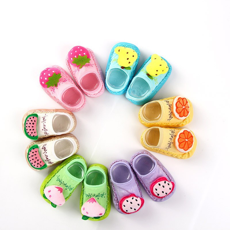 LittleAaron KAOS KAKI TUTTY FRUITY Bayi AntiSelip/ Kaos Kaki Bayi Korea