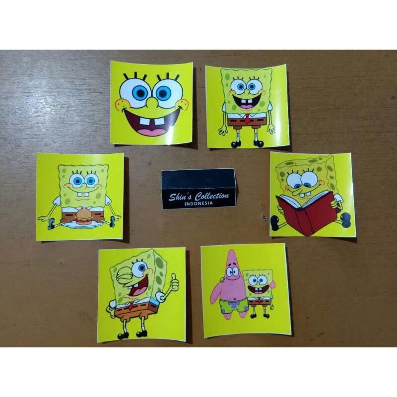 

sticker stiker saklar spongebob