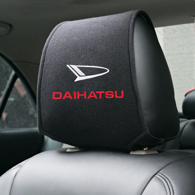 Bantal Leher Sandaran Kepala Mobil Untuk Daihatsu D-base D-R PICO Emblems