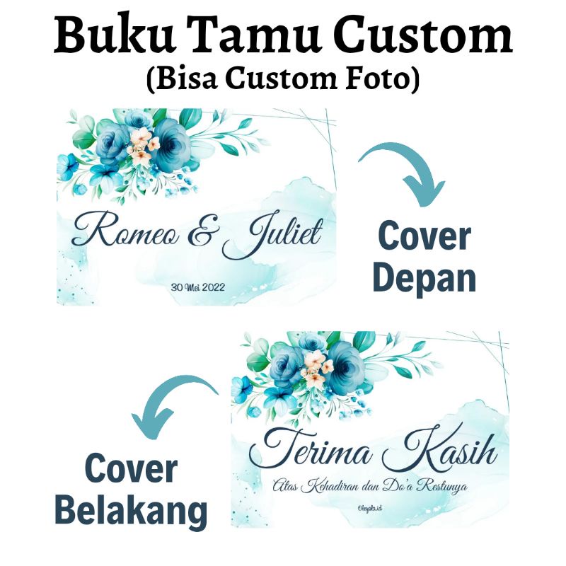 

BUKU TAMU CUSTOM GUEST BOOK CUSTOM BISA TAMBAH FOTO