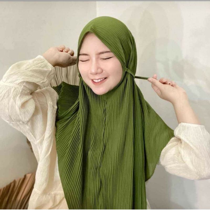 JILBAB BERGO MARYAM PLISKET FULL/BERGO MARYAM PLISKET LIDI PREMIUM