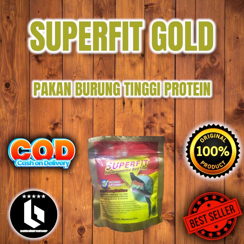 Superfit Gold Pakan Voer High Protein Untuk Burung Murai Anis Cililin Kacer Ciblek Cendet Dll